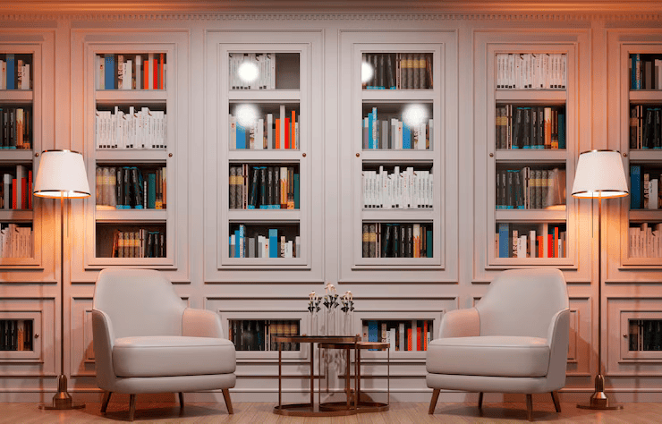 Elegant organized room